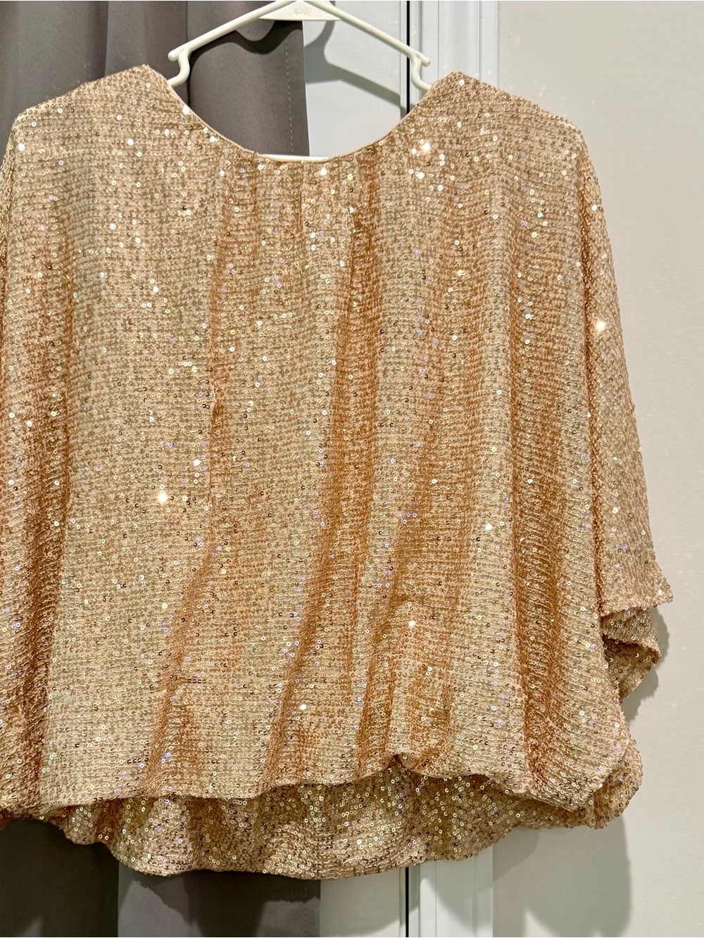 Sequined Gold Sparkle Top NWT